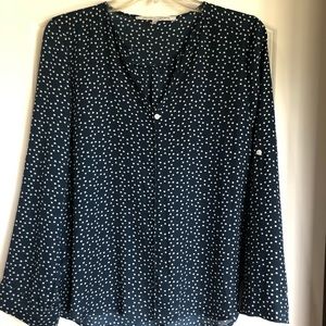 Collective Concepts Navy print top